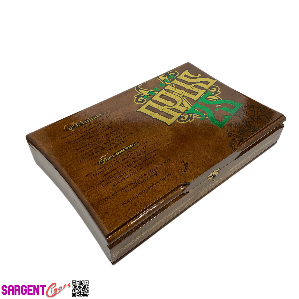 Arturo Fuente Opus X 30th El Tributo Empty Wooden Cigar Box 15x10x3